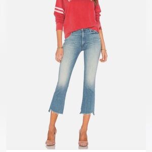 Mother Denim Insider Crop Two Step Fray